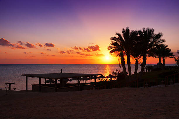 Sunset over the Red sea, Marsa Alam, Egypt
